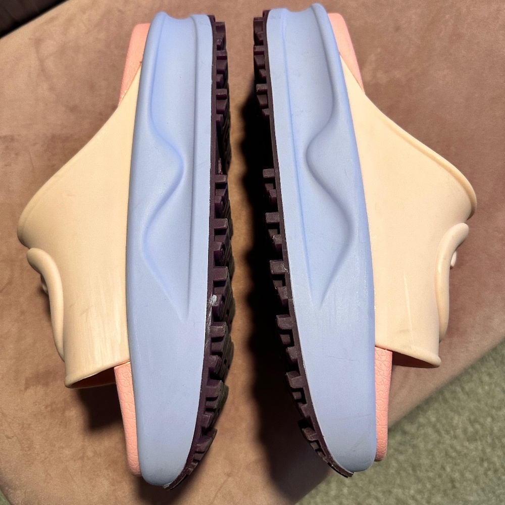 Cute Pink and Purple Rubber summer slip on shoes